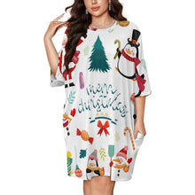 Lade das Bild in den Galerie-Viewer, Damen Plus Size Nachthemd aus Eisseide | Schlafshirt mit Foto (XL)

