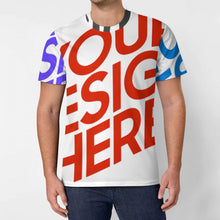Lade das Bild in den Galerie-Viewer, Multi-Image-Druck Ice Silk Allover Print Herren T Shirt OMDT01 mit Ihrem Design Motiv Foto Text selbst gestalten und bedrucken
