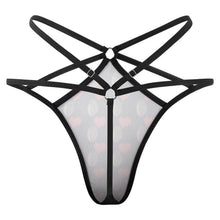 Lade das Bild in den Galerie-Viewer, Personalisierbarer Mesh-String mit Foto – Transparenter Tanga für Damen
