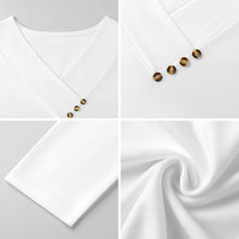 Lade das Bild in den Galerie-Viewer, V-neck Button-up Top Flowers

