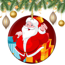 Lade das Bild in den Galerie-Viewer, Dein Moment in Keramik | Runder Anhänger für Weihnachten mit Bild
