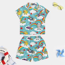 Lade das Bild in den Galerie-Viewer, Kinder Strandset mit Foto | Jungen Hawaiihemd &amp; Shorts personalisieren
