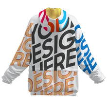 Lade das Bild in den Galerie-Viewer, Multi-Image-Druck Damen / Frauen Doppelschicht Hoodie mit Taschen (mit Futter) MWL683 mit Foto Design Motiv Text selbst gestalten und bedrucken
