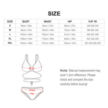 Lade das Bild in den Galerie-Viewer, Bikini Set mit Schnürung bedrucken | Tie-Front Bikini mit Pads
