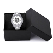 Lade das Bild in den Galerie-Viewer, Armbanduhr mit Foto personalisiert | Edelstahl Herrenuhr Analog
