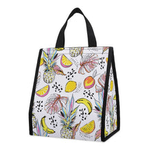 Lade das Bild in den Galerie-Viewer, Lunchbag Papier-Optik personalisiert | Faltbare Kühltasche Klettverschluss
