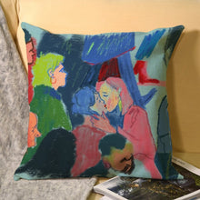 Lade das Bild in den Galerie-Viewer, Leinen Kissenbezug Personalisiert | 45x45 cm Atmungsaktiv | Custom Linen Pillow
