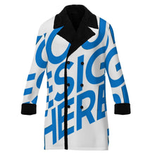 Lade das Bild in den Galerie-Viewer, Herren / Männer Zweireiher Trenchcoat mit Anzugkragen MWL510 mit Foto Design Motiv Text selbst gestalten und bedrucken
