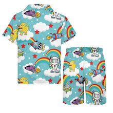 Lade das Bild in den Galerie-Viewer, Kinder Strandset mit Foto | Jungen Hawaiihemd &amp; Shorts personalisieren
