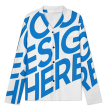 Lade das Bild in den Galerie-Viewer, Einzelbild-Design Damen / Frauen Langärmliger Pyjama Anzug mit V-Ausschnitt B99TZ mit Foto Design Motiv Text selbst gestalten und bedrucken
