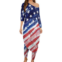Lade das Bild in den Galerie-Viewer, One-Shoulder Maxi Set | Asymmetrisches Top &amp; Hose | S-5XL

