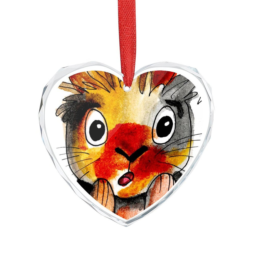 Personalisiertes Kristallherz mit Foto | Einzigartiges Geschenk aus Glas