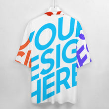 Lade das Bild in den Galerie-Viewer, Voll Druck Reiner Baumwolle Herren / Männer Kurzarmhemd mit kubanischem Kragen SDS013 mit Foto Design Motiv Text selbst gestalten und bedrucken
