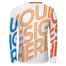 Lade das Bild in den Galerie-Viewer, Voll Druck Reiner Baumwolle Herren / Männer Langarmshirt T-shirt EL mit Fotos Muster Text Logo selbst gestalten und bedrucken
