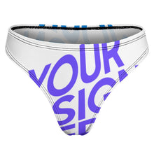 Lade das Bild in den Galerie-Viewer, Vollprint Reiner Baumwolle T-back Tanga Unterhosen Unterwäsche Low Waist NZ207 Damen / Frauen mit Fotos Muster Text selbst gestalten und bedrucken
