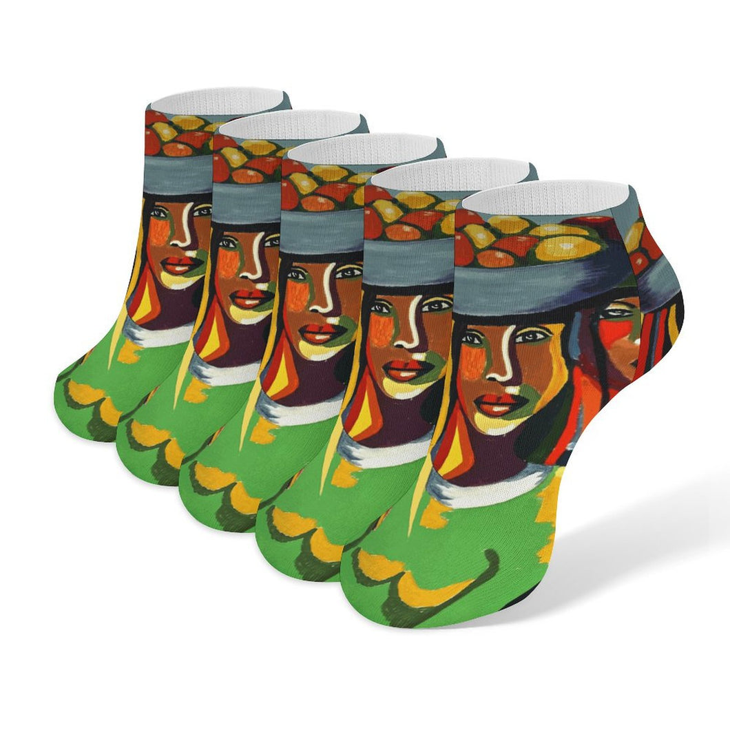 Socken mit Foto bedrucken (5er Pack) | Personalisierte Kurzsocken