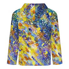 Lade das Bild in den Galerie-Viewer, Hoodie with Raglan Sleeves Colorful Splash Ink
