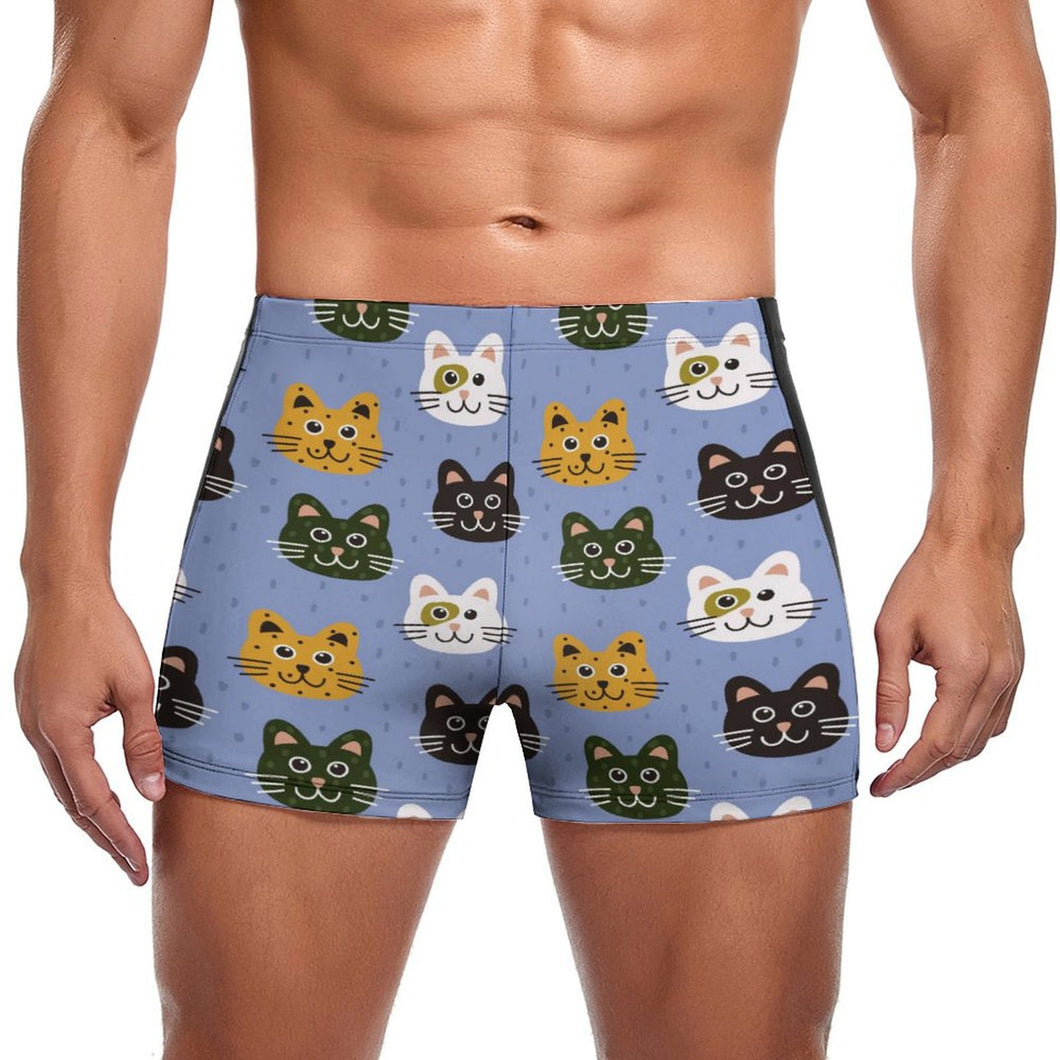 Herren Badehose Kurz Personalisiert Bedrucken mit Foto Gesicht