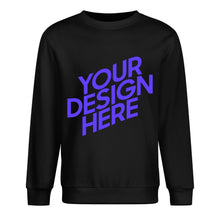 Lade das Bild in den Galerie-Viewer, 100% Baumwolle Vorder- und Hinterseite-Druck Herren Damen Unisex Langarm Sweatshirt Pullover Shirt Verschiedne Farben mit Foto Design Motiv Text selbst gestalten und bedrucken
