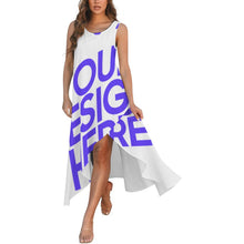 Lade das Bild in den Galerie-Viewer, Einzelbilddruck Damen / Frauen Ärmelloses Kleid mit Rundhalsausschnitt C15Q selbst gestalten und bedrucken
