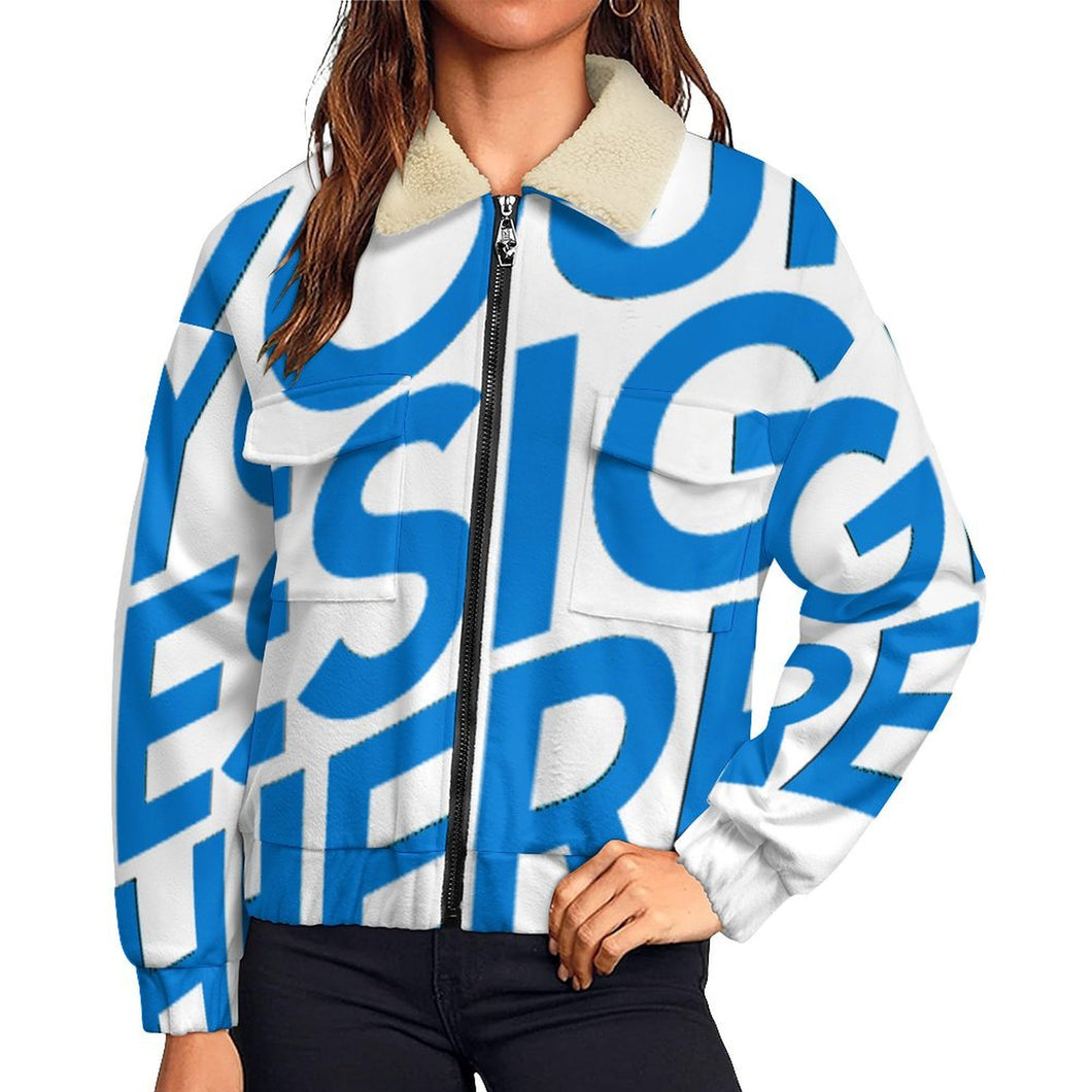 Einzelbilddruck Damen / Frauen Doppeltem Reißverschluss Jacke MWL523 mit Foto Text selbst gestalten und bedrucken