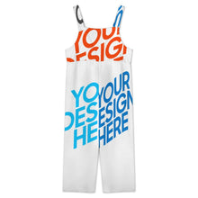 Lade das Bild in den Galerie-Viewer, Multi-Image-Druck Damen / Frauen Overall Jumpsuit 20LR mit Fotos Muster Text Logo selbst gestalten und bedrucken
