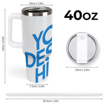 Lade das Bild in den Galerie-Viewer, 40OZ Ice King Cup mit großem Fassungsvermögen aus Edelstahl 304 mit Fotos Muster Text Logo selbst gestalten und bedrucken
