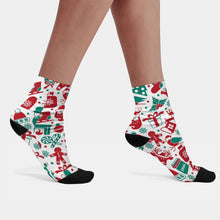 Lade das Bild in den Galerie-Viewer, Personalisierte Socken mit farbiger Ferse | Design selbst gestalten
