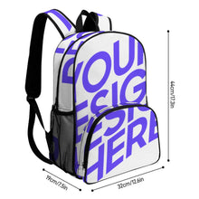 Lade das Bild in den Galerie-Viewer, 44x32x19cm Rucksack mit großem Fassungsvermögen selbst gestalten und bedrucken
