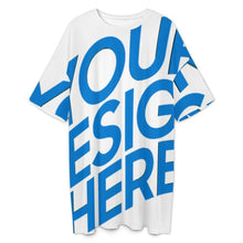 Lade das Bild in den Galerie-Viewer, Einzelbilddruck Damen / Frauen Lockeres Große Größe T-Shirt Home Kurzarm Pyjama Nachthemd LM475 mit Fotos Muster Text Logo selbst gestalten und bedrucken
