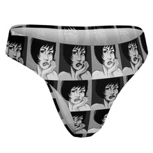 Lade das Bild in den Galerie-Viewer, String Tanga Personalisiert | Milchseide (Milk Silk) | Nahtlos &amp; Bedruckt
