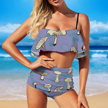 Lade das Bild in den Galerie-Viewer, Rüschen Bikini Personalisiert | Cutout Badeanzug mit Fotodruck
