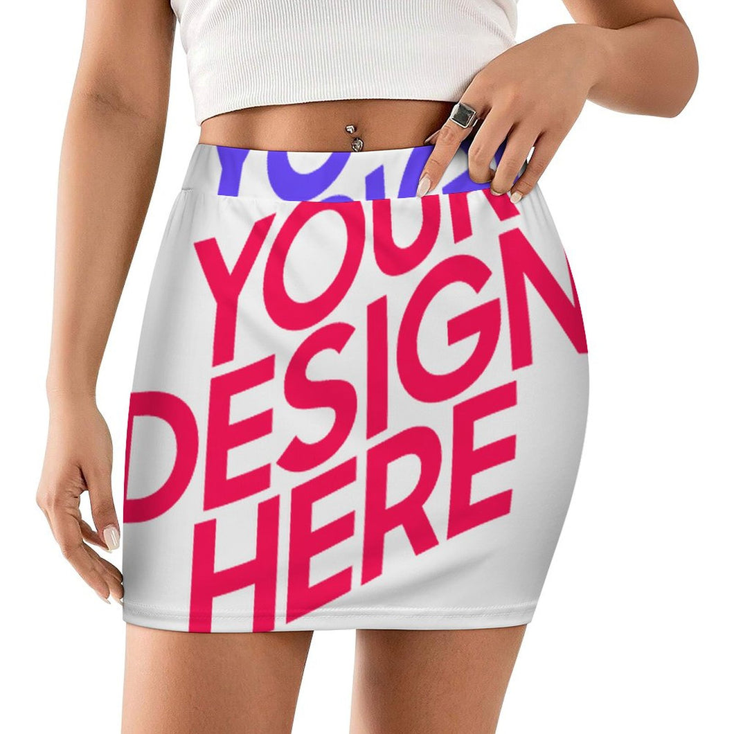 Multi-Image-Design Minirock LM243 für Damen / Frauen mit Foto Text selbst gestalten und bedrucken