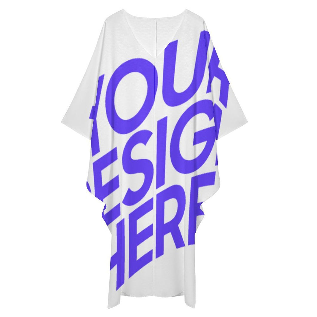 Damen / Frauen Übergrößen Kleid C13Q mit Foto Design Motiv Text selbst gestalten und bedrucken (Simple Design)
