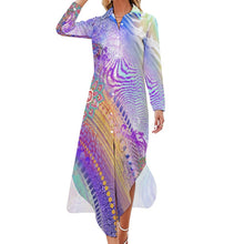 Lade das Bild in den Galerie-Viewer, Personalisiertes Hemdblusenkleid für Damen | Business-Kleid mit Logo bedrucken
