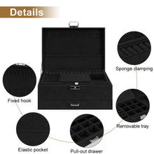 Lade das Bild in den Galerie-Viewer, Triple-layer Suede Jewelry Box St. Patrick's Day, Clover
