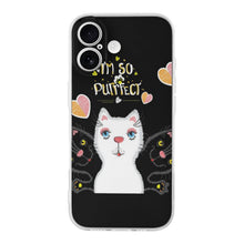Lade das Bild in den Galerie-Viewer, Mobile Phone Case for Apple IPhone 18 Cat, Heart, Elegance
