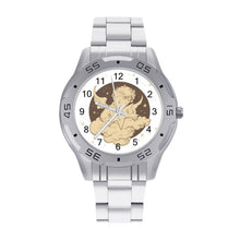 Lade das Bild in den Galerie-Viewer, Personalisierte Business-Armbanduhr aus Edelstahl mit eigenem Logo

