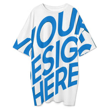 Lade das Bild in den Galerie-Viewer, Einzelbilddruck Damen / Frauen Eisseide Lockeres Große Größe T-Shirt Home Kurzarm Pyjama Nachthemd LM475 mit Fotos Muster Text Logo selbst gestalten und bedrucken
