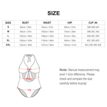 Lade das Bild in den Galerie-Viewer, Monokini Deep-V Schleife Personalisiert | Einteiler mit Fotodruck

