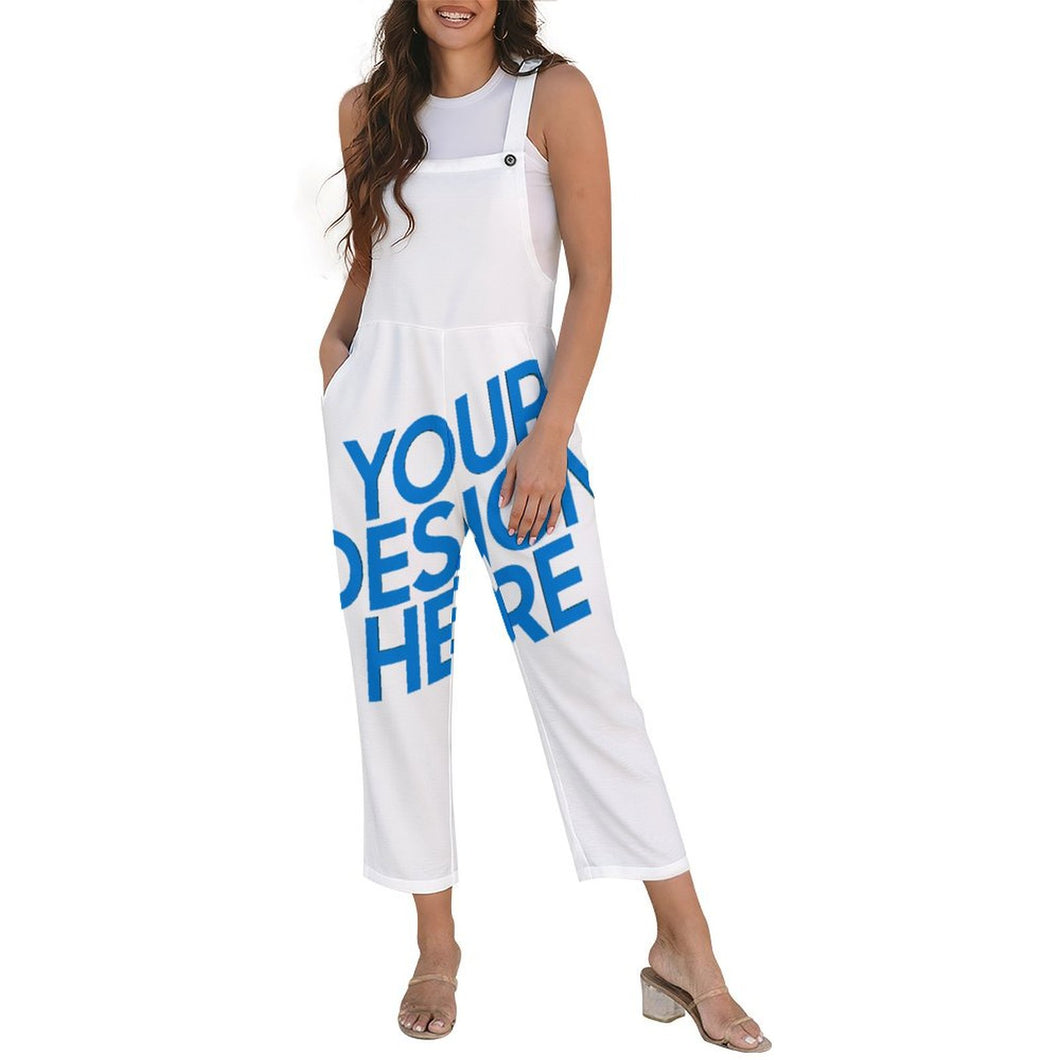 Einzelbilddruck Damen / Frauen Overall Jumpsuit 20LR mit Fotos Muster Text Logo selbst gestalten und bedrucken