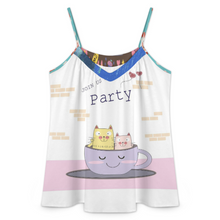 Lade das Bild in den Galerie-Viewer, Multi-Image-Druck Damen / Frauen Spaghetti Top A69K mit Foto Text selbst gestalten und bedrucken (Simple Design)
