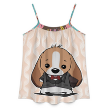 Lade das Bild in den Galerie-Viewer, Multi-Image-Druck Damen / Frauen Spaghetti Top A69K mit Foto Text selbst gestalten und bedrucken (Simple Design)
