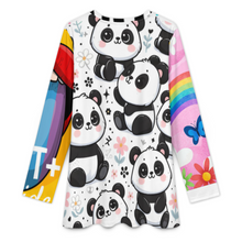 Lade das Bild in den Galerie-Viewer, Multi-Image-Druck Damen / Frauen Muslimisches Langarmshirt mit Rundhalsausschnitt A98L selbst gestalten und bedrucken
