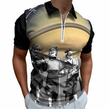 Lade das Bild in den Galerie-Viewer, Herren Vollprint Reiner Baumwolle Polo Shirt mit Reißverschluss B470 mit Foto Muster Text Logo selbst gestalten und bedrucken
