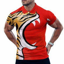 Lade das Bild in den Galerie-Viewer, Einzelbilddruck Sommer Ice Silk Polo T-Shirt Herren / Männer B612 mit Fotos Muster Text Logo selbst gestalten und bedrucken
