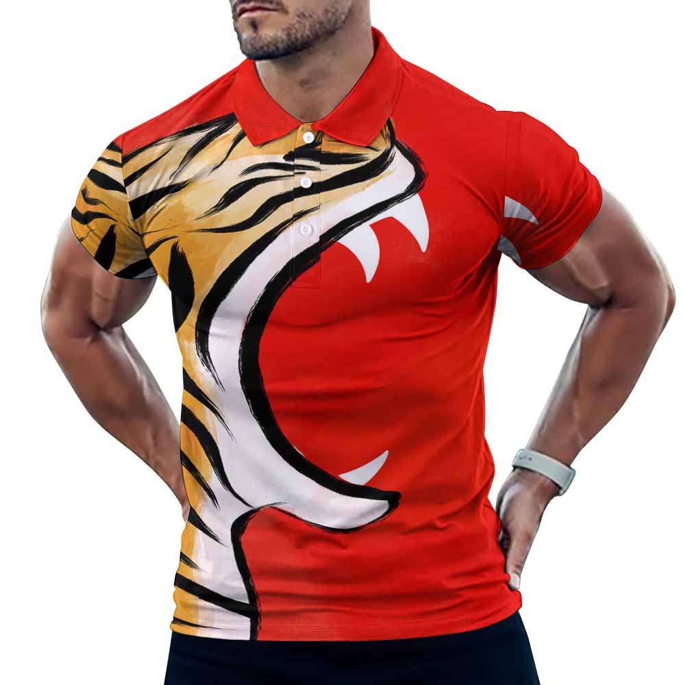 Einzelbilddruck Sommer Ice Silk Polo T-Shirt Herren / Männer B612 mit Fotos Muster Text Logo selbst gestalten und bedrucken