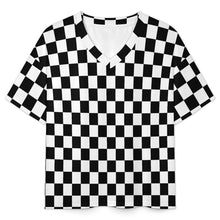 Lade das Bild in den Galerie-Viewer, Einzelbilddruck Damen / Frauen V-Ausschnitt Shorty Pyjama Set B98TZ mit Foto Design Motiv Text selbst gestalten und bedrucken
