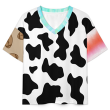 Lade das Bild in den Galerie-Viewer, Multi-Image-Design Damen / Frauen V-Ausschnitt Shorty Pyjama Set B98TZ mit Foto Design Motiv Text selbst gestalten und bedrucken
