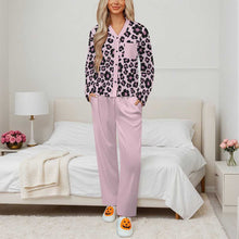 Lade das Bild in den Galerie-Viewer, Einzelbild-Design Damen / Frauen Langärmliger Pyjama Anzug mit V-Ausschnitt B99TZ mit Foto Design Motiv Text selbst gestalten und bedrucken
